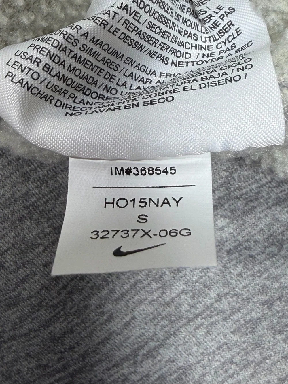 Nike Michigan State Spartans Therma Fit Hoodie Womens Small Heather Gray